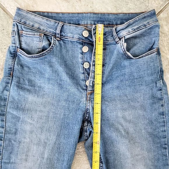H&M High Rise Skinny Jeans Button Fly Size 32 - Picture 2 of 7